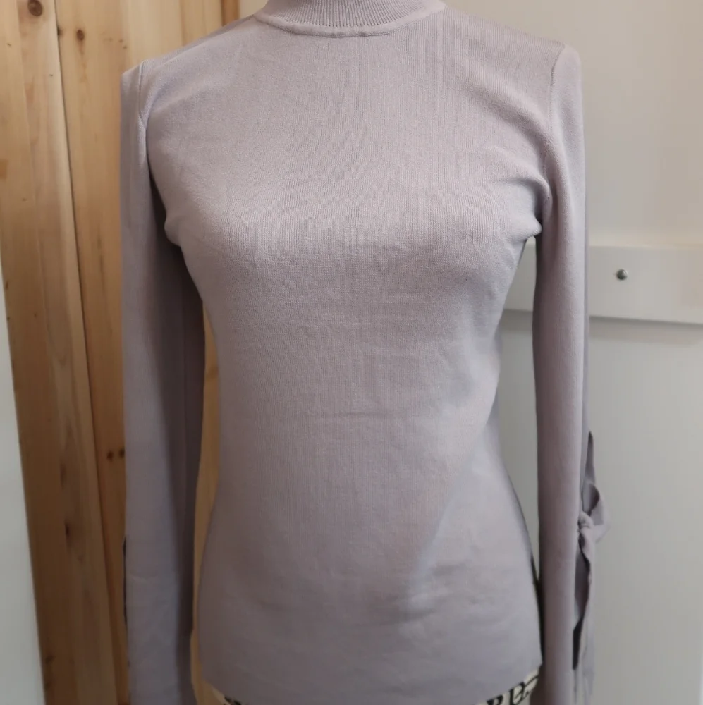 Mock Neck Bell Sleeve Top - Picture 3 of 6